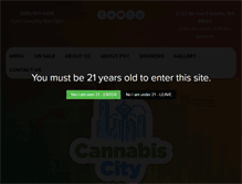 Tablet Screenshot of cannabiscity.us